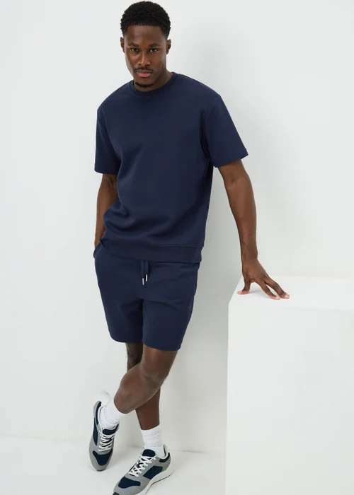 Navy Elevated Co Ord T-Shirt - S Image 3