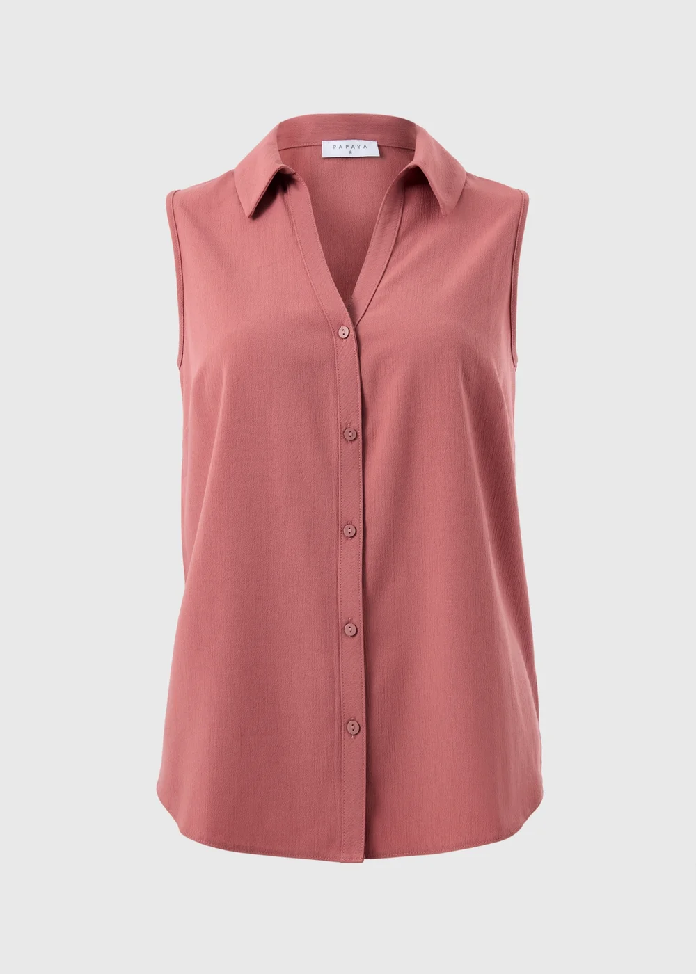 Pink Sleeveless Clipper Shirt - 28 Image 3