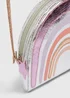 Girls Multicolour Rainbow Metallic Bag - One Size Image 2