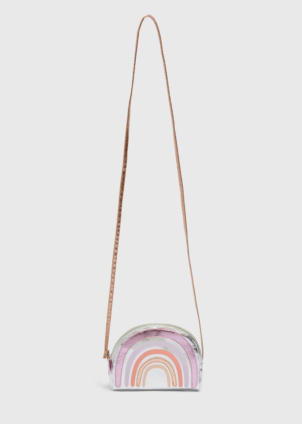 Girls Multicolour Rainbow Metallic Bag - One Size Image 1