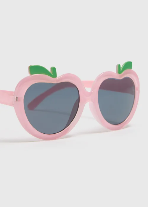 Girls Pink Apple Sunglasses Image 2