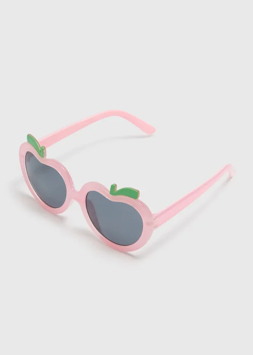 Girls Pink Apple Sunglasses Image 1