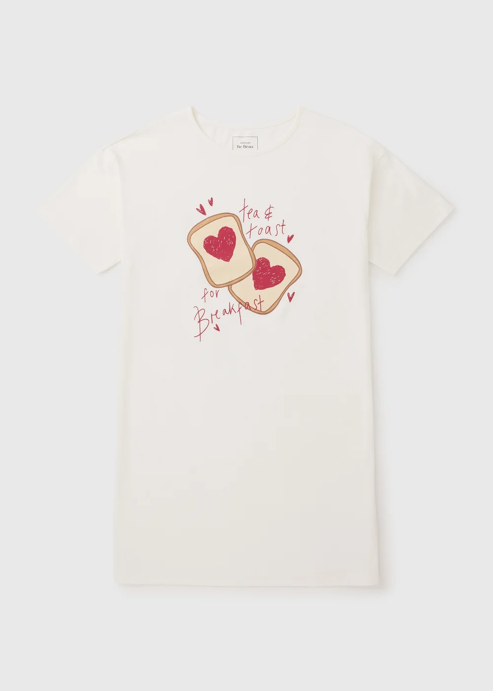 White Tea & Toast T-Shirt Nightie - Medium Image 3