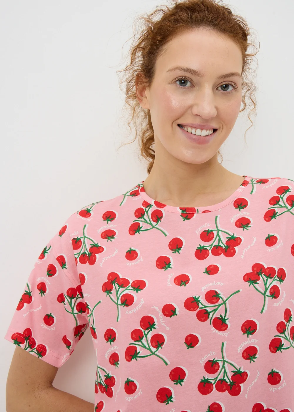 Pink Tomato T-Shirt Nightie - Extra small Image 2