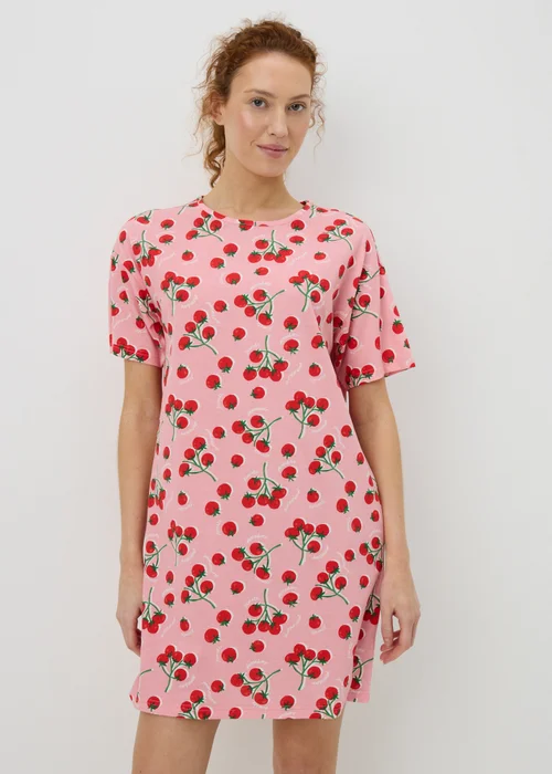 Pink Tomato T-Shirt Nightie - Extra small Image 1