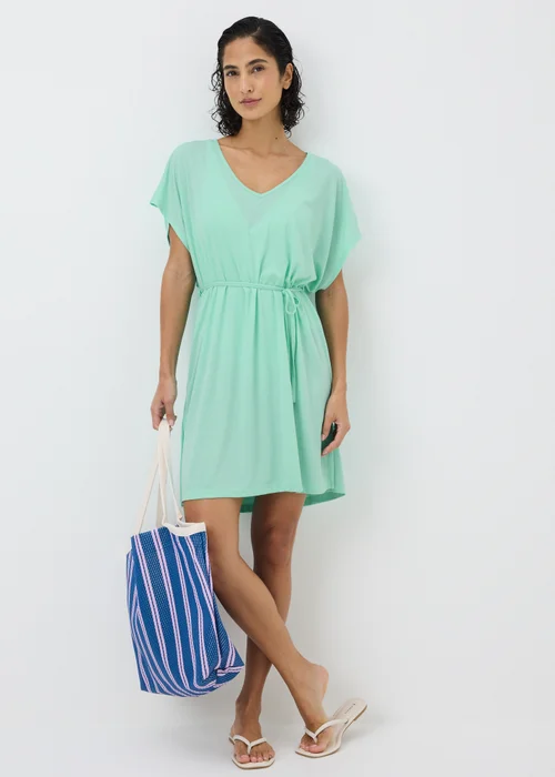 Aqua Jersey Kaftan - L Image 1