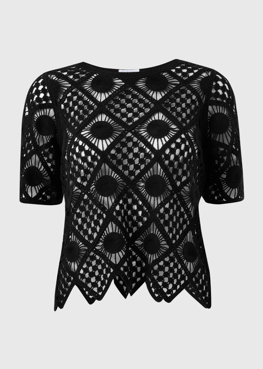 Black Crochet Top - 8 Image 4