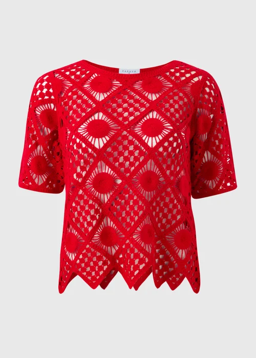 Red Crochet Top - 8 Image 4