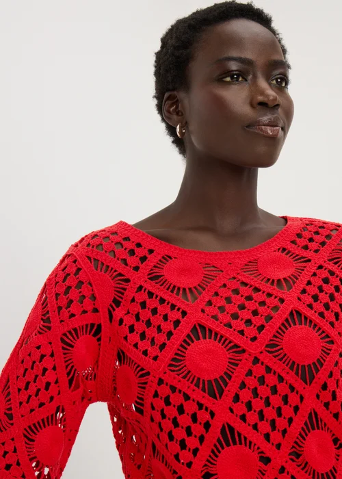 Red Crochet Top - 8 Image 3