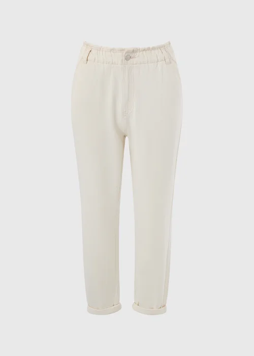 Ecru Paperbag Jeans - 18 Image 3