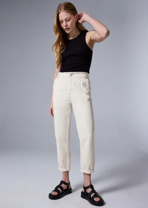 Ecru Paperbag Jeans - 18 Image 1