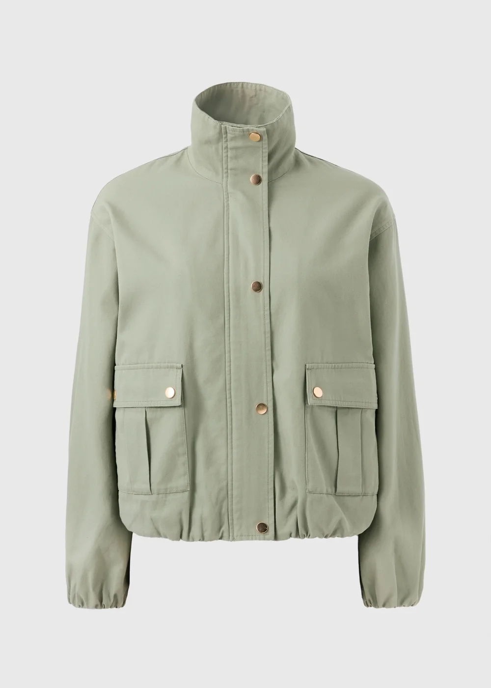 Sage Green Funnel Neck Utility Jacket - 2XL Image 4