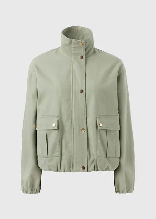 Sage Green Funnel Neck Utility Jacket - 2XL Image 4