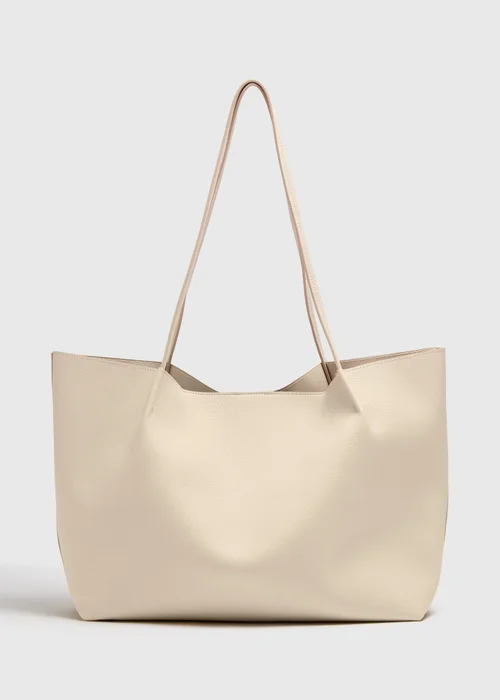 Cream Soft Tote Bag - One Size Image 3