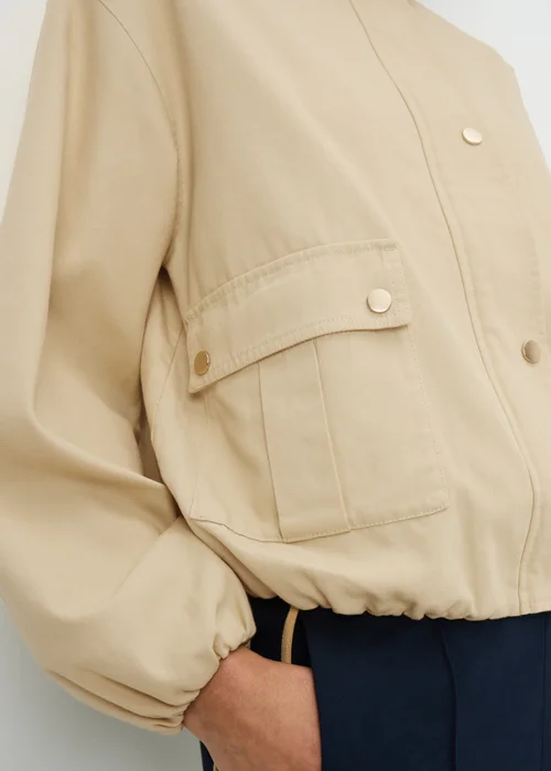 Buttermilk Funnel Neck Utility Jacket - S Image 2