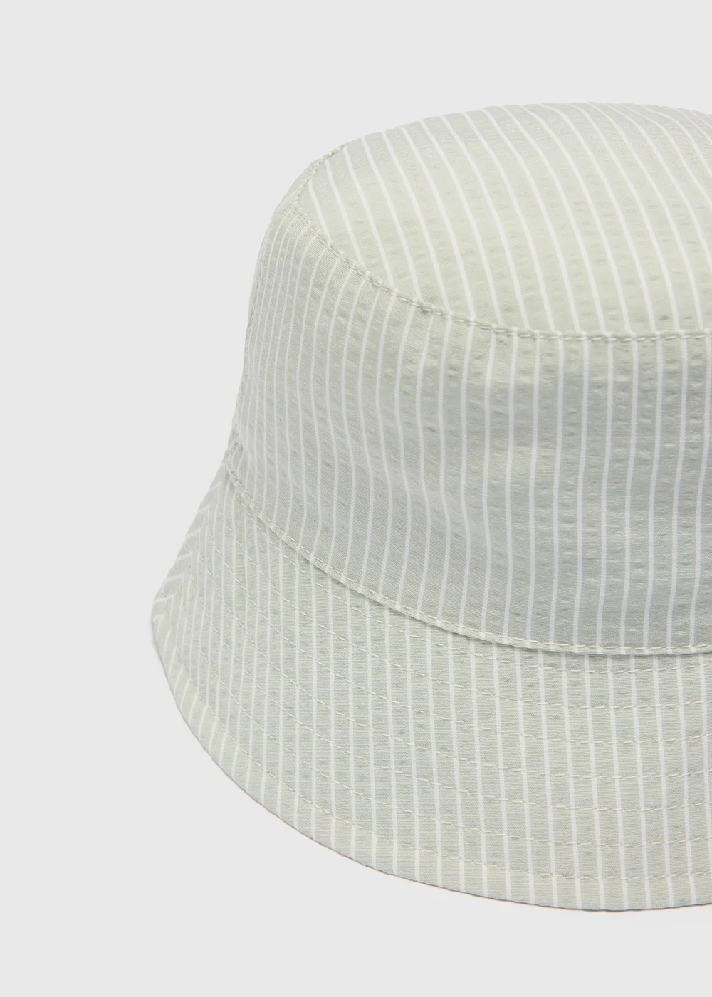Baby Sage Stripe Crinkle Hat (Newborn-24mths) - Up to 1 Month Image 2