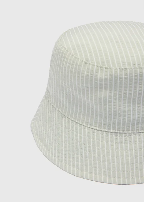 Baby Sage Stripe Crinkle Hat (Newborn-24mths) - Up to 1 Month Image 2