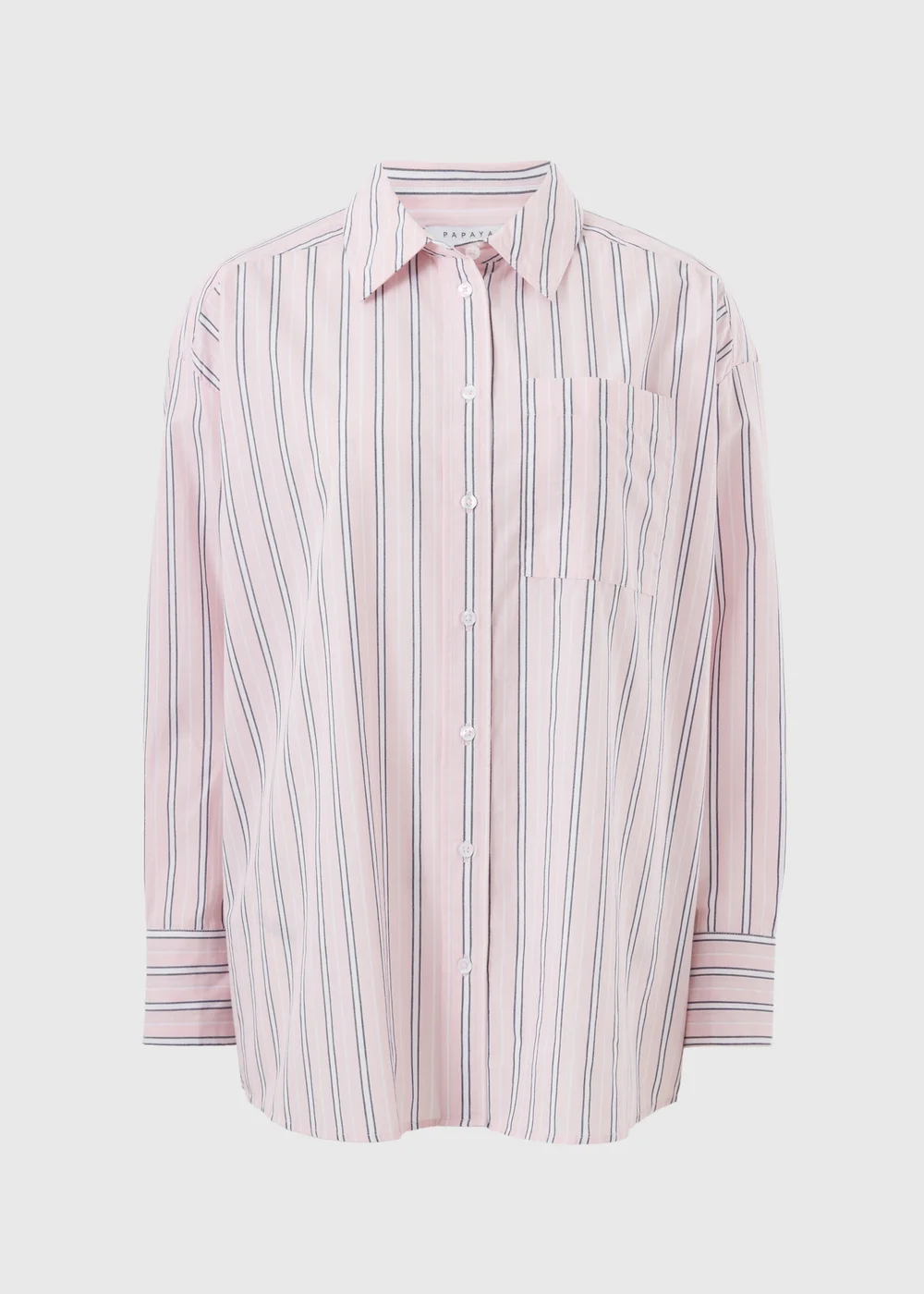 Pink Poplin Stripe Shirt - 8 Image 4