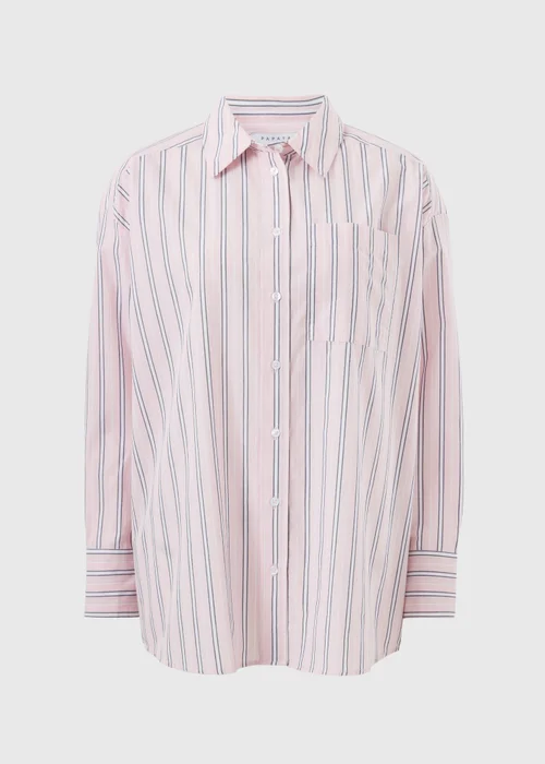 Pink Poplin Stripe Shirt - 8 Image 4