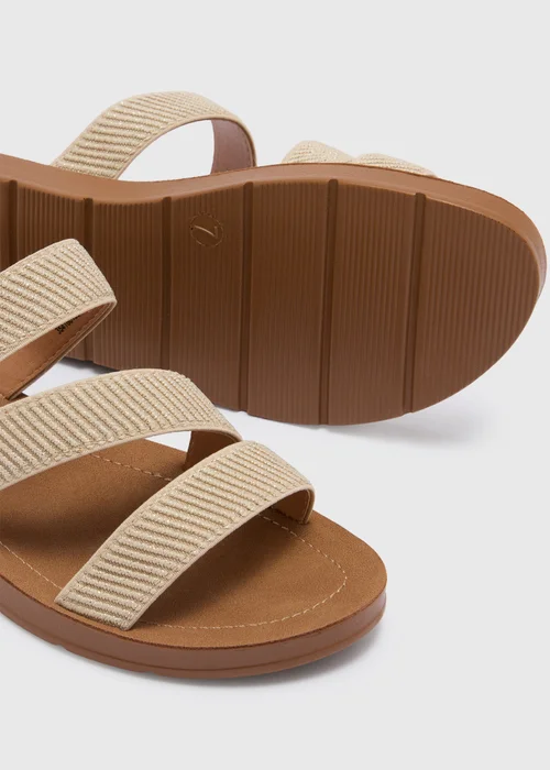 Soleflex Gold Asymmetric Sandals - 3 Image 2