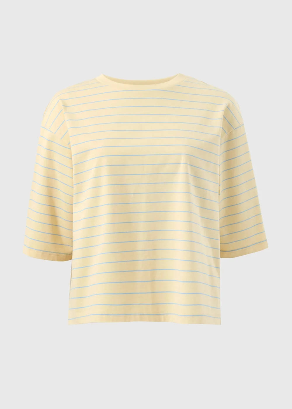Yellow Stripe Boxy T-Shirt - S Image 4