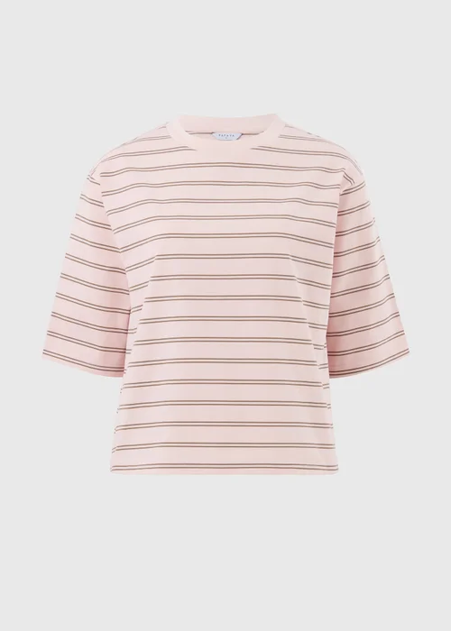 Pink Stripe Boxy T-Shirt - S Image 4