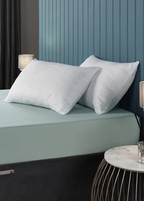 Downland Luxury Waffle Pillow Pair Image 2