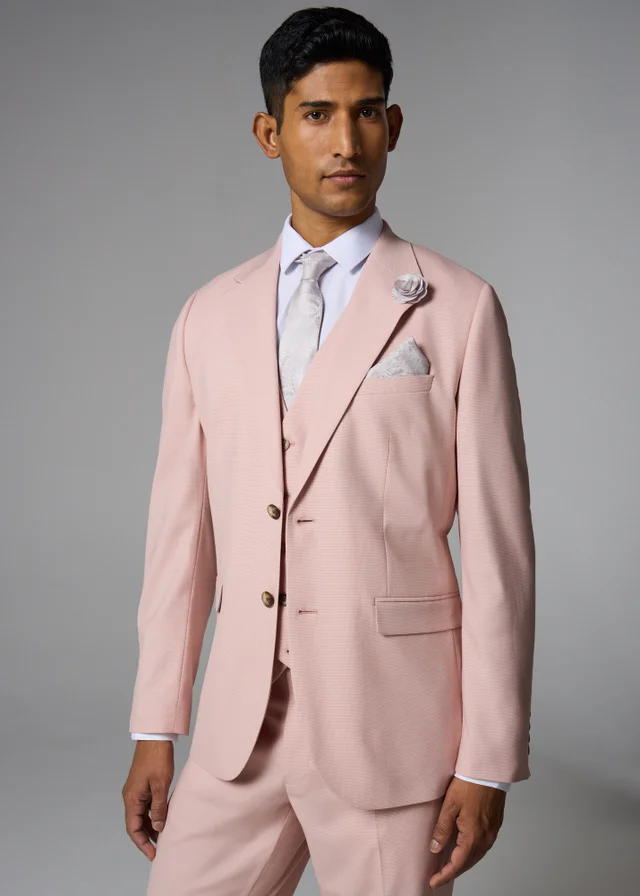 Taylor & Wright Rosewood Pink Slim Fit Suit Jacket