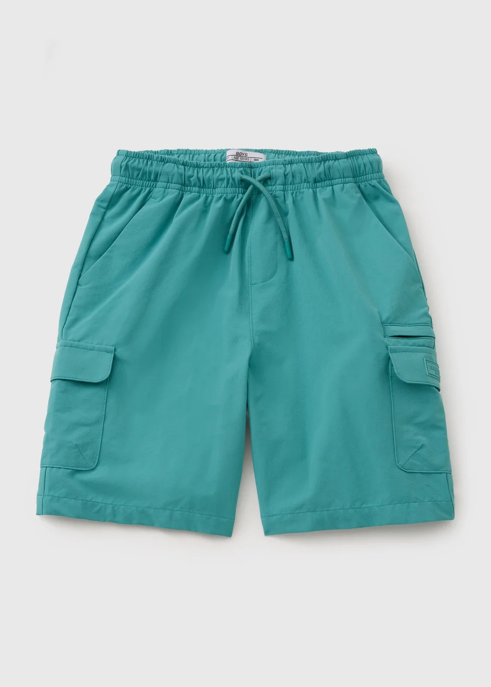 Boys Teal Tech Cargo Shorts (7-15yrs) - 8 Yrs Image 1