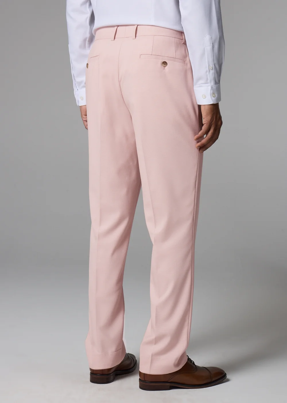 Taylor & Wright Rosewood Pink Slim Fit Suit Trousers - 32/L29 Image 4