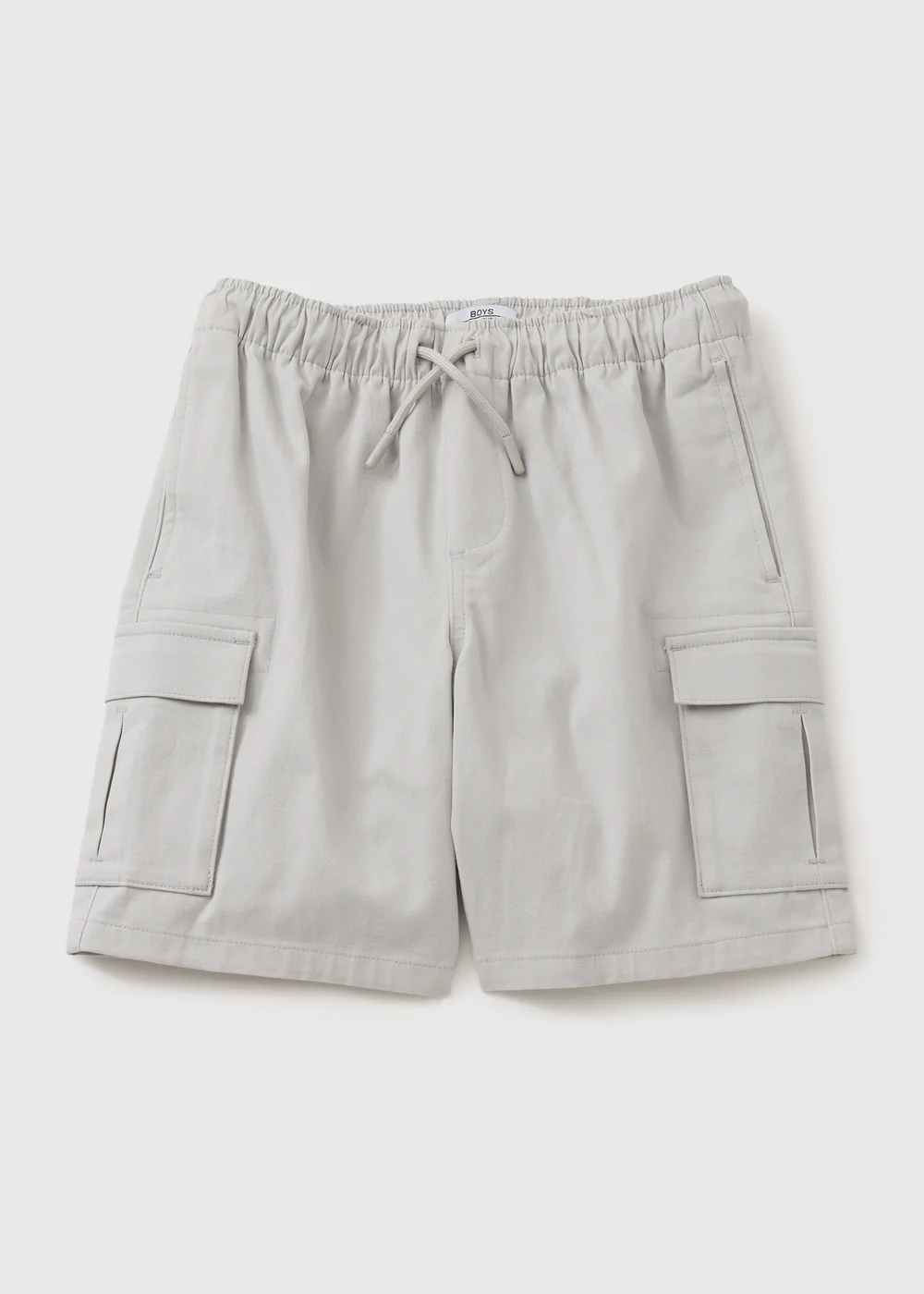 Boys Grey Cargo Shorts (7-15yrs) - 8 Yrs Image 1