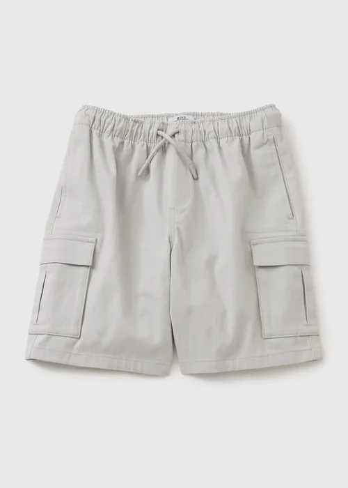 Boys Grey Cargo Shorts (7-15yrs) - 8 Yrs Image 1
