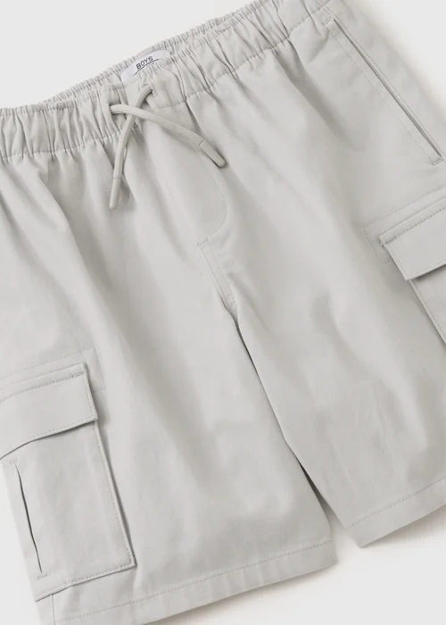 Boys Grey Cargo Shorts (7-15yrs) - 8 Yrs Image 2