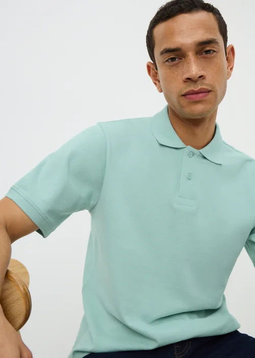 Mint Green Essential Polo Shirt - XS Image 2