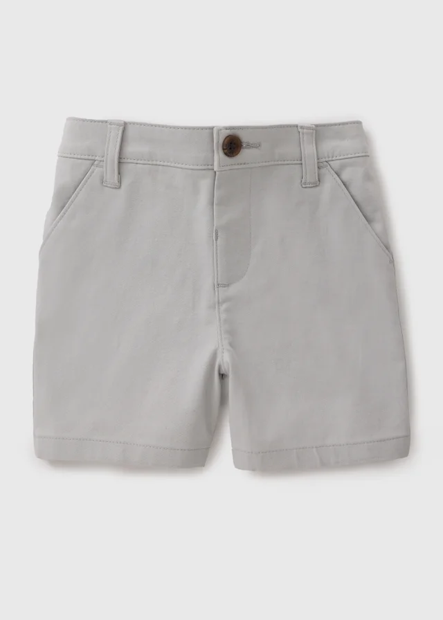 Boys Grey Chino Shorts (1-7yrs)
