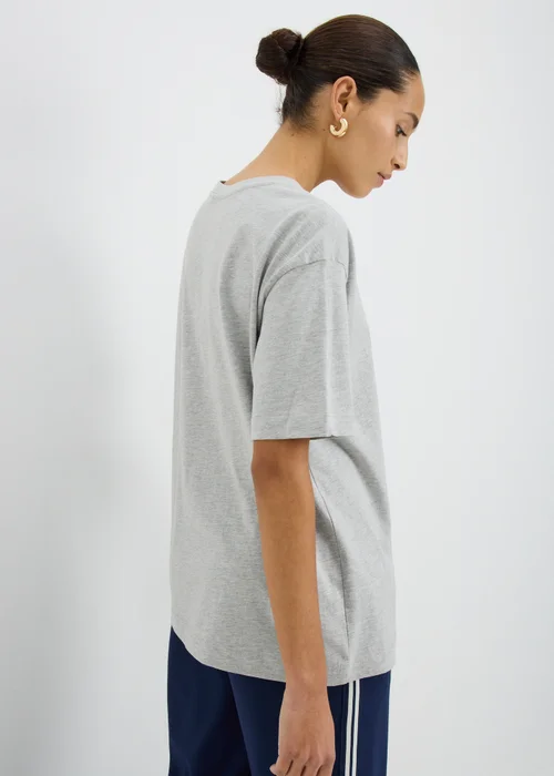 Grey Marl Oversized T-Shirt - S Image 2