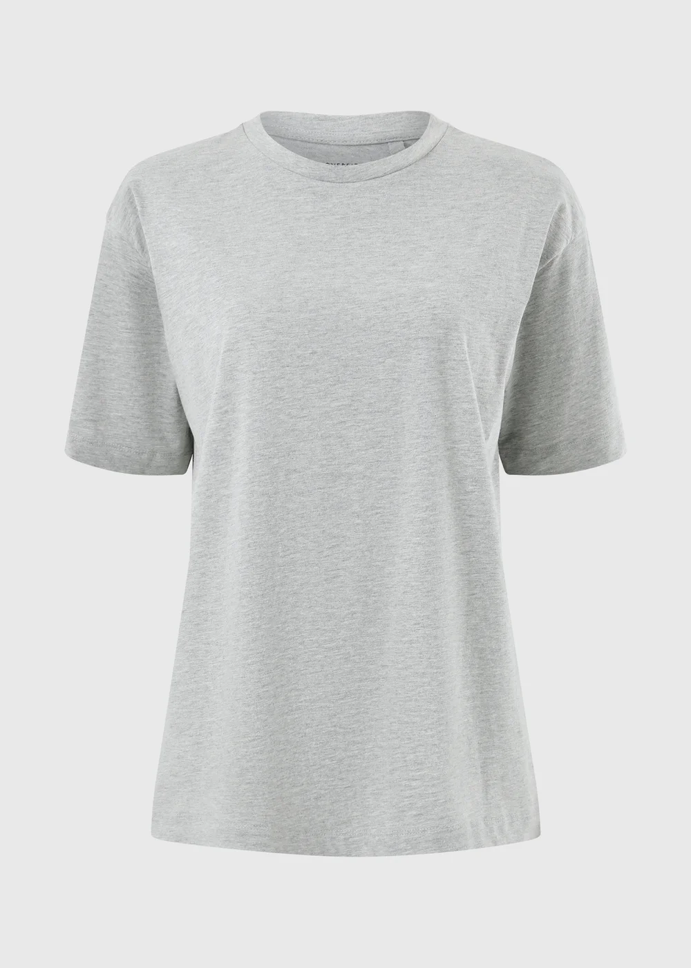 Grey Marl Oversized T-Shirt - S Image 3