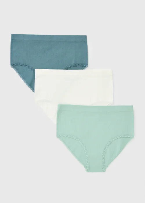 3 Pack Mint Seam Free Full Knickers - S Image 3