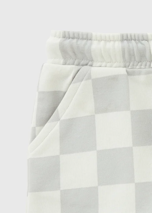Boys Grey Checkerboard Shorts (1-7yrs) - 1 half year to 2 Image 2