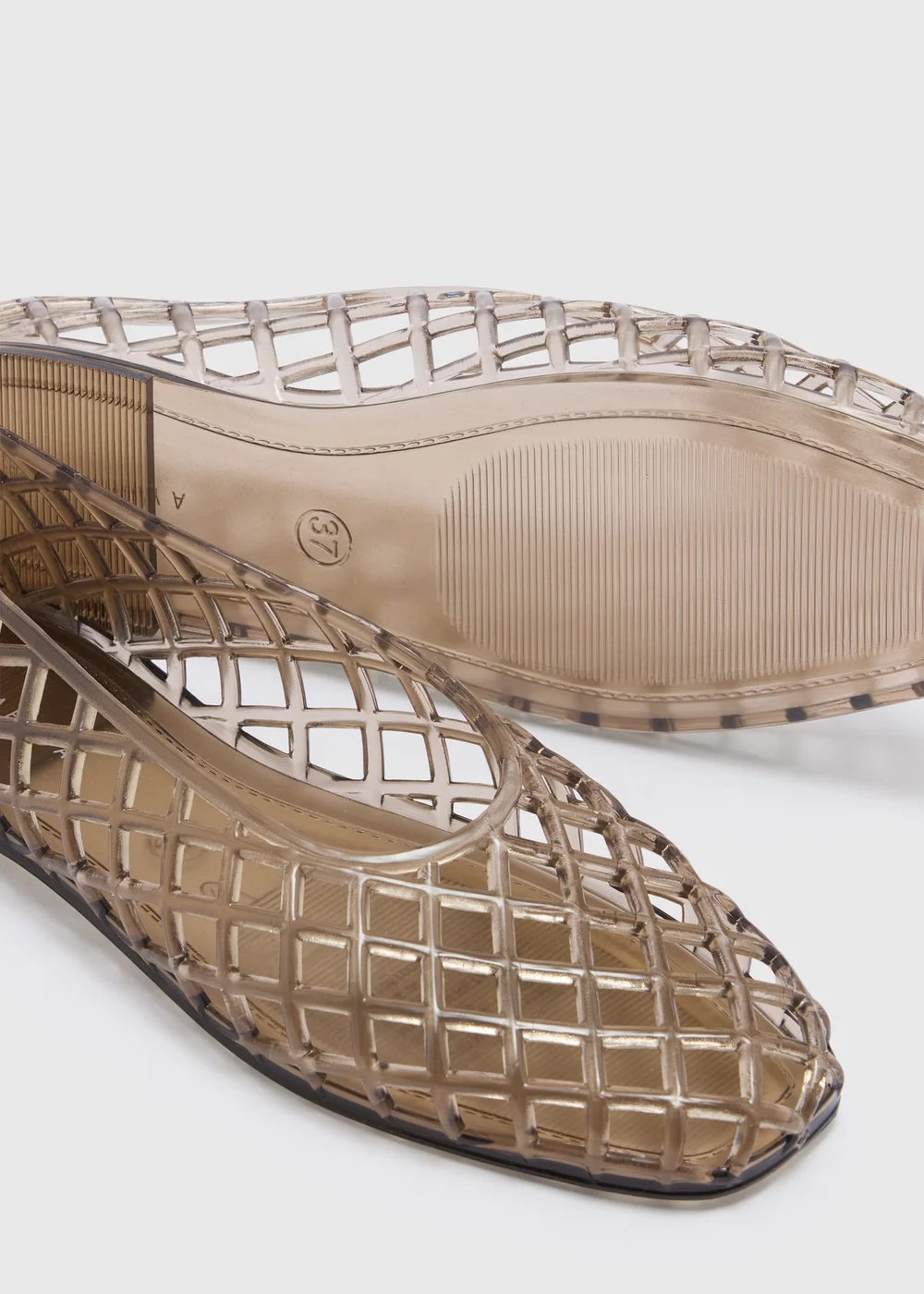 Black Jelly Ballet Shoes - 3 Image 2