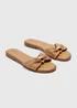 Natural Raffia Mule Sandals - 3 Image 1