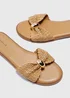 Natural Raffia Mule Sandals - 3 Image 2