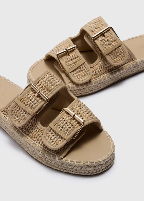 Natural Espadrille Footbed Sandals - 3 Image 2