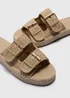 Natural Espadrille Footbed Sandals - 3 Image 2