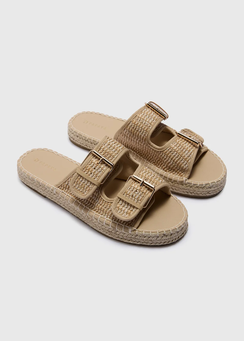 Natural Espadrille Footbed Sandals - 3 Image 1