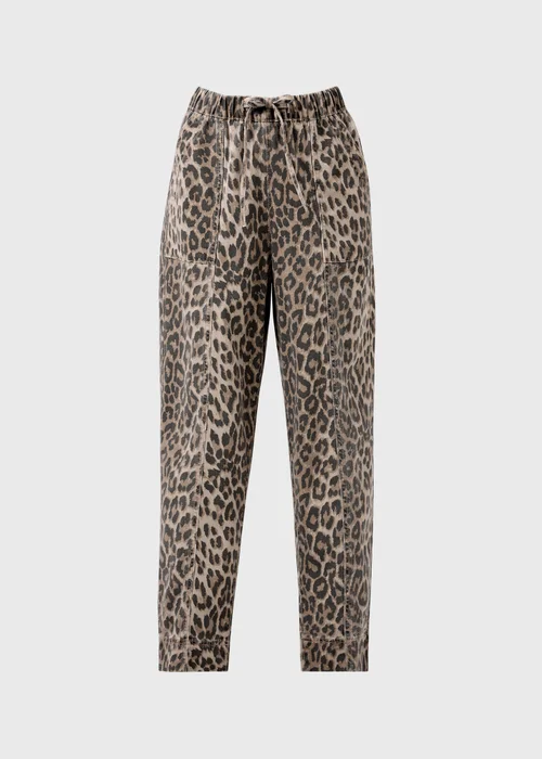 Brown Leopard Print Utility Jogging Bottoms - 22 Image 4