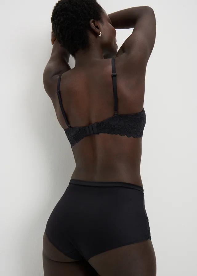 3 Pack Black Comfort Luxe Full Knickers