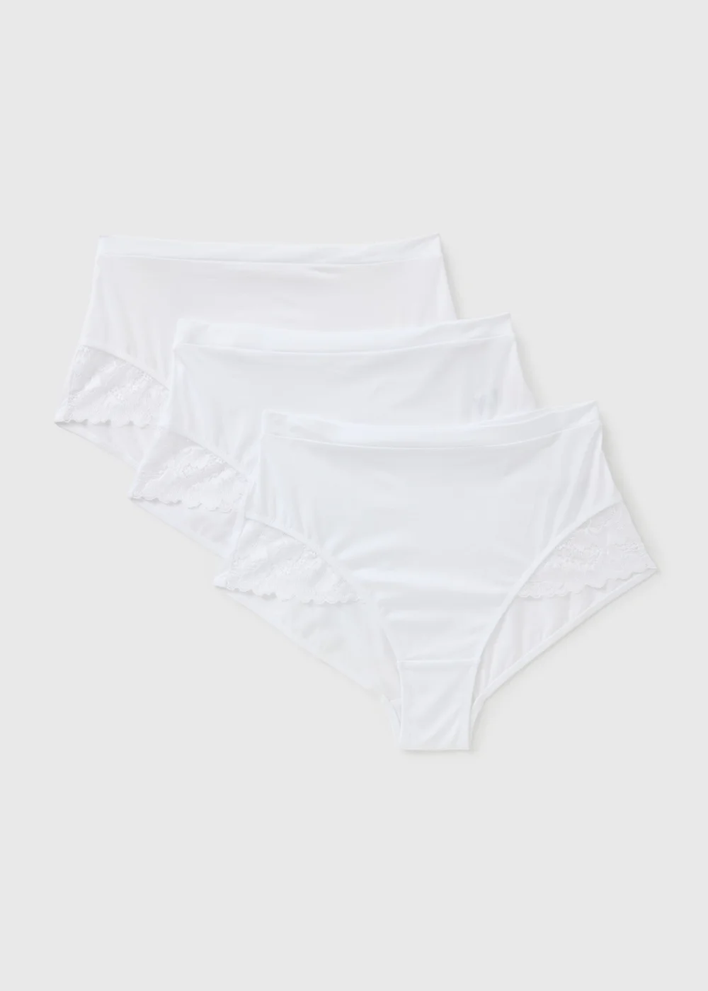 3 Pack White Comfort Luxe Full Knickers - 8 Image 1