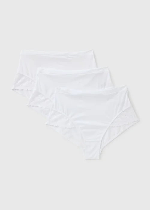 3 Pack White Comfort Luxe Full Knickers - 8 Image 1