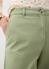 Khaki Tapered Leg Chinos - Size 8 Image 1